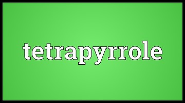 Tetrapyrrole Meaning