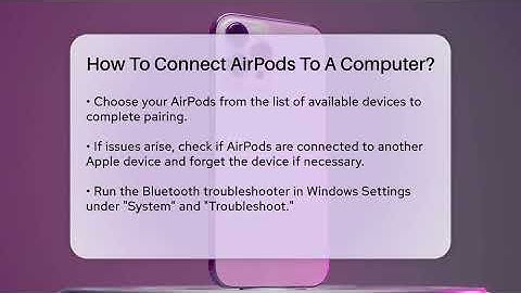 How To Connect AirPods To A Computer? - Talking Tech Trends