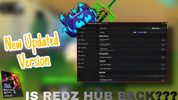 REAL REDZ BLOX FRUIT 🔥- New Update Redz Hub Script Auto level Aura Farming + Aimbot skill