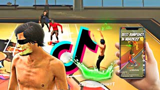 TESTING OUT THE MOST VIRAL TIKTOK JUMPSHOTS IN NBA 2k22 || BEST DRIBBLE MOVES IN 2k22 (SEASON 8)