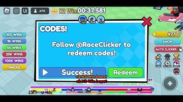 Race clicker codes NEW!