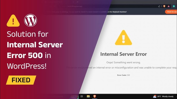 Resolve Internal Server Error 500 In 2024