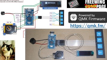 QMK Tutorial Hand Wired QMK Firmware test with Pro Micro and Buzzer, Analog Joystick, OLED SSD1306