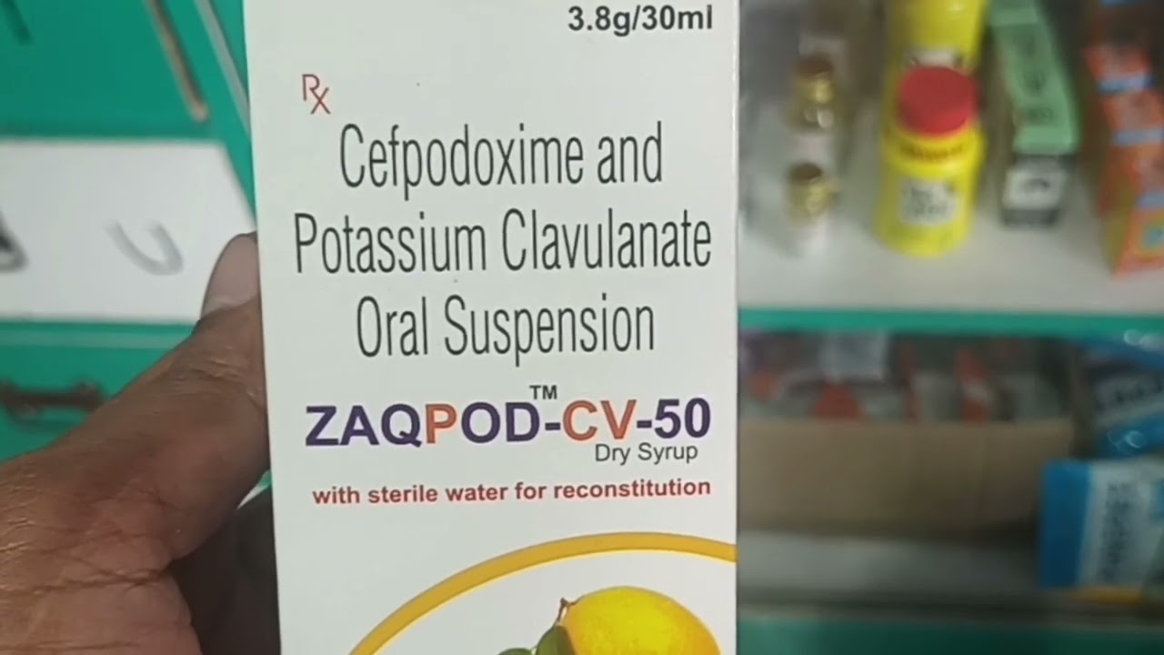Zaqpod cv 50 dry syrup uses बच्चों में होने वाले बुखार टाइफाइड फीवर सर्दी जुकाम में दी जाने वाली दवा