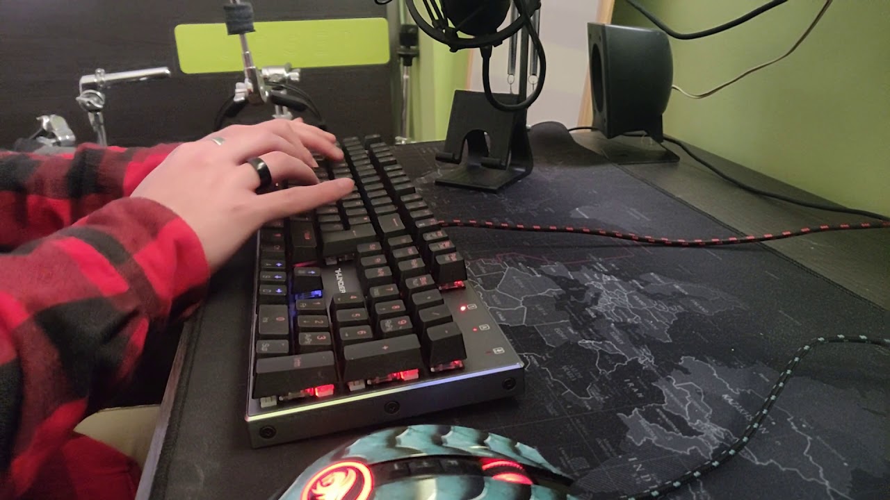 Thunderobot K70 Gateron Blue SWAP Typing Sound Test ASMR