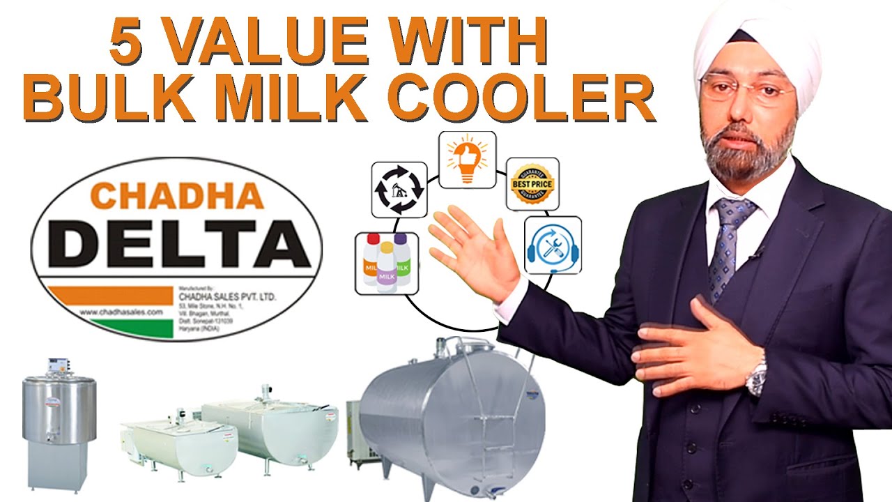 Bulk Milk Cooler Series-3 Five Important Features | Chadha Delta Milk Cooling Tank | Value for Price