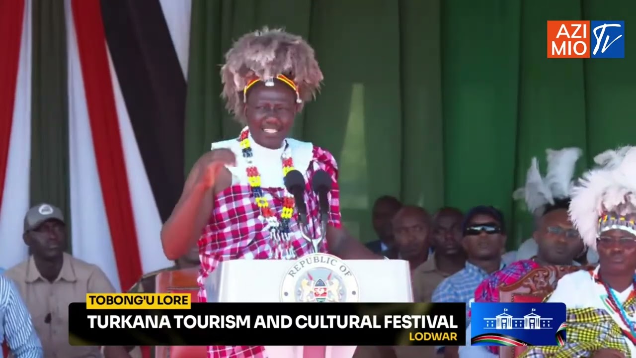 Ruto speaks in Turkana after three judge bench declines Gachagua’s recusal request, crowd REACTS