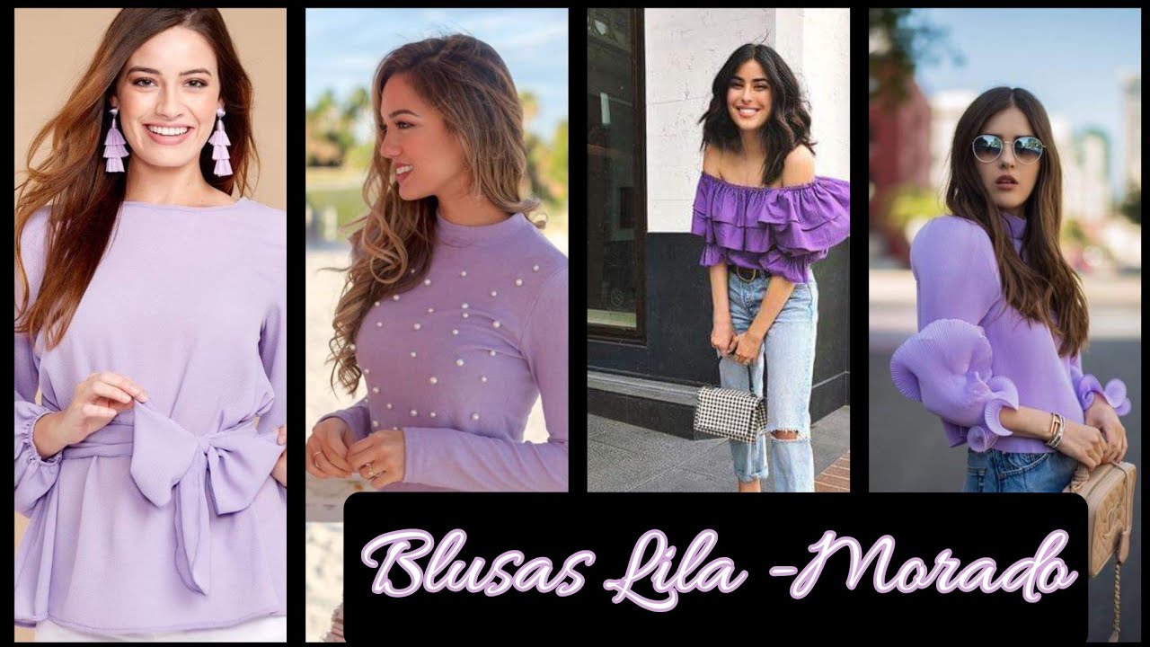 Abrumar Verter Competencia BLUSA LILA 2022 #FASHIONBLOUSES #BLUSASLILA #trendsblouses #fashion2022  #blusasdemoda - YouTube