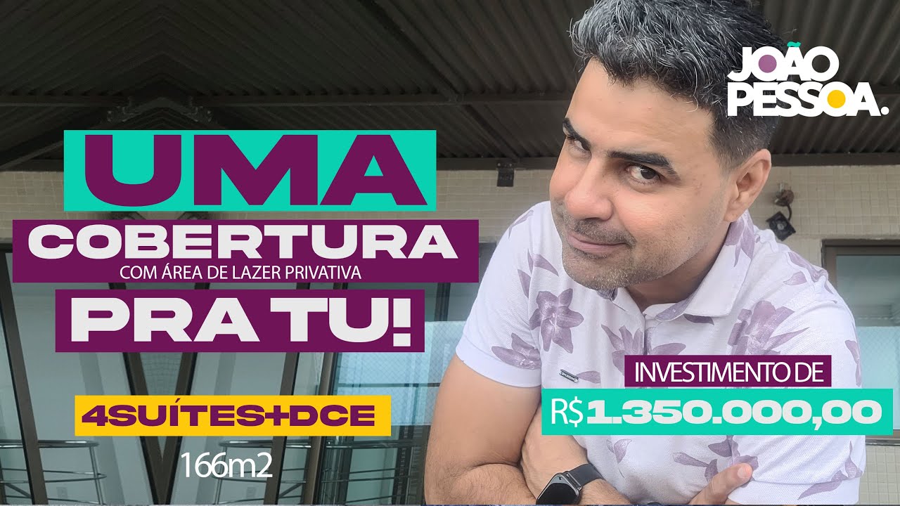 Uma super cobertura pertinho da praia em João Pessoa!