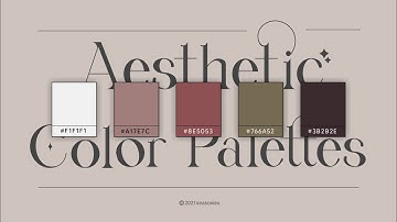 Aesthetic Color Palettes— [🎨] ; lofi