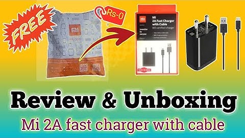 Mi 2A fast charger with cable unboxing and review || mi charger free me kaise le. latests trick