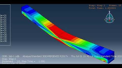 Simulation of Bending Test in Abaqus