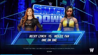 WWE Smackdown| Becky Lynch vs Meilee Fan WWE2K24