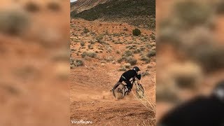 Mountain Bike Hill Jump Fail