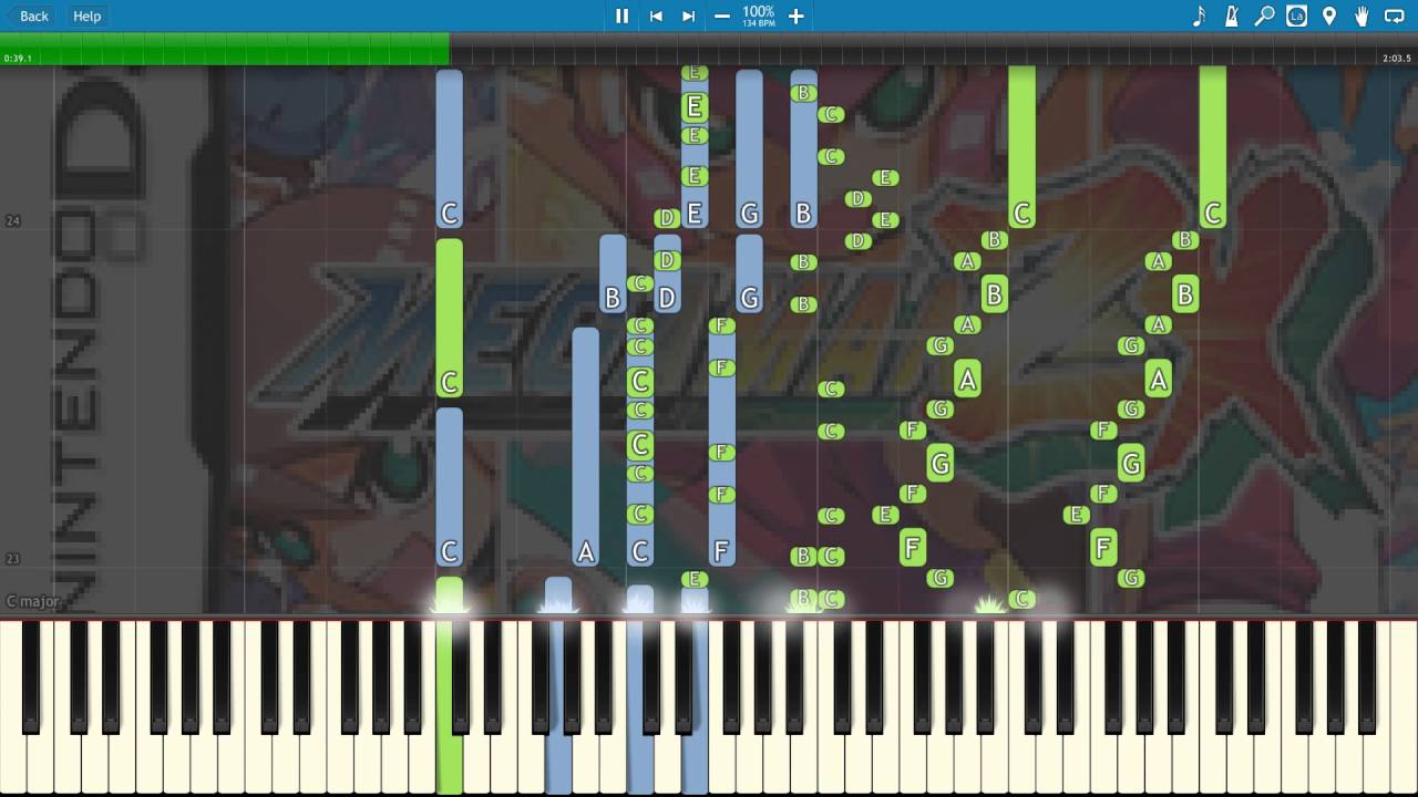 Megaman ZX - Green Grass Gradation [Synthesia] - YouTube