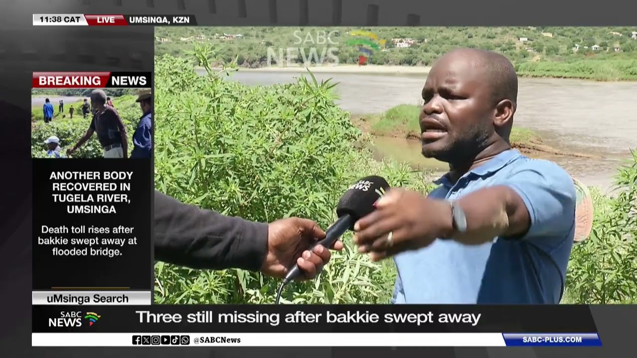 Four still missing after bakkie swept away in uMsinga, KZN