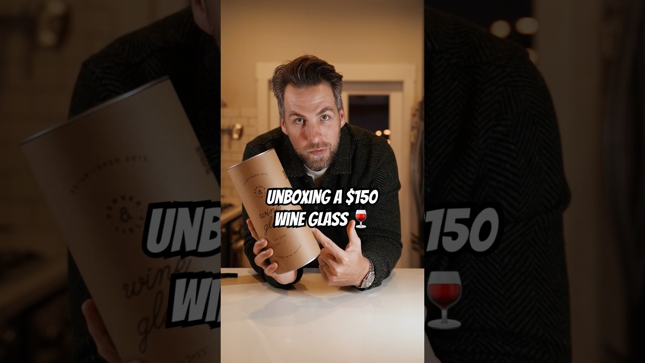 Unboxing the new $150 wine glass from Denver and Liely - YouTube