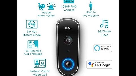 Qubo Smart WiFi Video Doorbell | Visitor Video Call on Phone  Intruder Alarm System |By-Rajesh Kumar