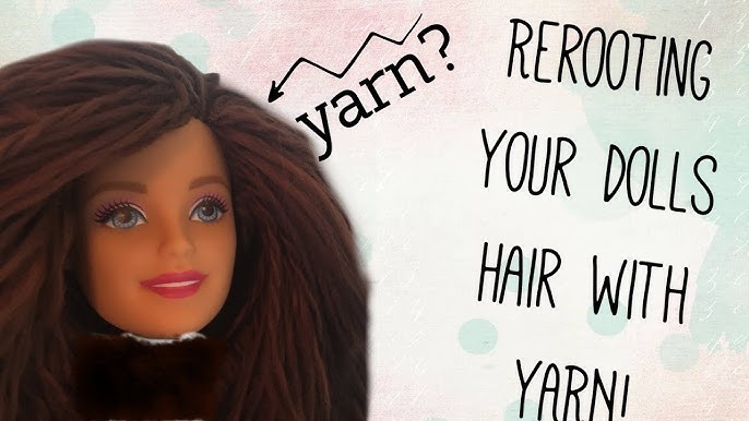 DIY Yarn Doll Hair for rerooting - How I made hair for Suicide