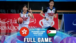 Hong Kong v Jordan | Full Basketball Game | FIBA U16 Women's Asian Championship 2023