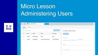 Microlesson: Administering Users
