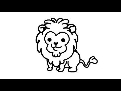 ライオンのイラストの描き方 Youtube