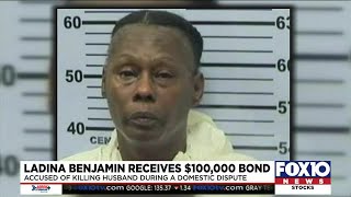 Woman accused of killing husband receives bond