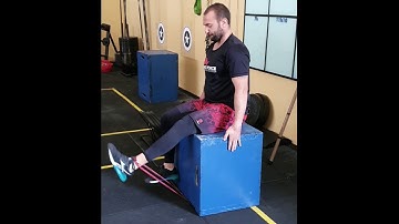 Extensão de joelho sentado unilateral com band