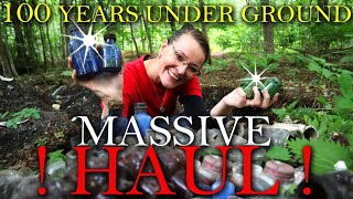 SUPER MASSIVE HAUL!! 3 Best Bottle Dump Finds! Edwardian / Victorian dump dig