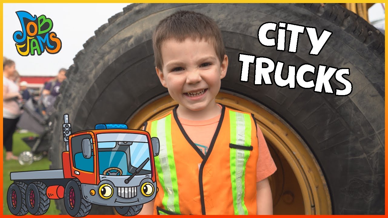 Sing Along and Learn About City Trucks for Kids Job Jams YouTube