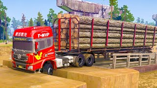 Download Lagu Spintire mudrunner mods|| Powerful Excavator vs Road||Driver skill gameplay||  #mudrunner MP3