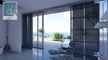 Realistic curtain material in Lumion - Beginner Tutorial