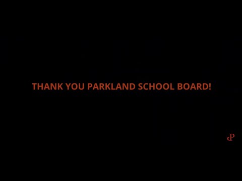 School Board Recognition 2021 - Parkland Elementary Schools