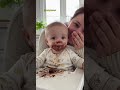 Chocolate Baby Says Mama With A Messy Face Chocolate Baby Says Mama With A Messy Face