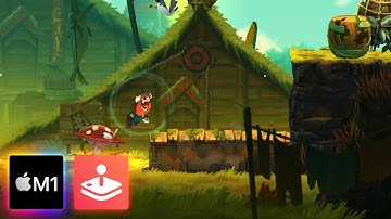 Oddmar+ Apple Arcade Version under Apple M1 Chip - The First 15 Minutes of Gameplay