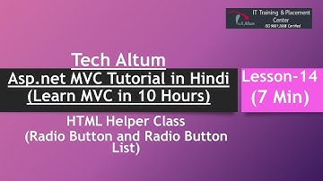 Radio button and Radio button List | HTML Helper Class | MVC Tutorial in Hindi | Lesson - 14