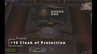 Lineage 2 Essence Sienna +10 Cloak of Protection Secret Method Enchanting