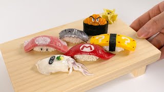 【粘土】マリオなお寿司 作ってみた - Mario Sushi Polymer Clay