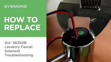 How to Troubleshoot the Solenoid in the Dia® Touchless Sensor Faucet