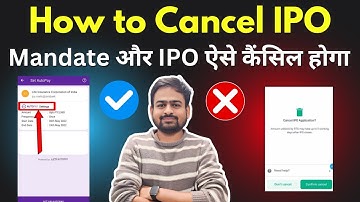 How to Cancel IPO in Groww Zerodha Angel One | How to Withdraw IPO Application | How to Cancel IPO