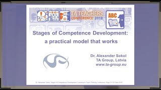 Conference I 2018 I Stages of Competence Development