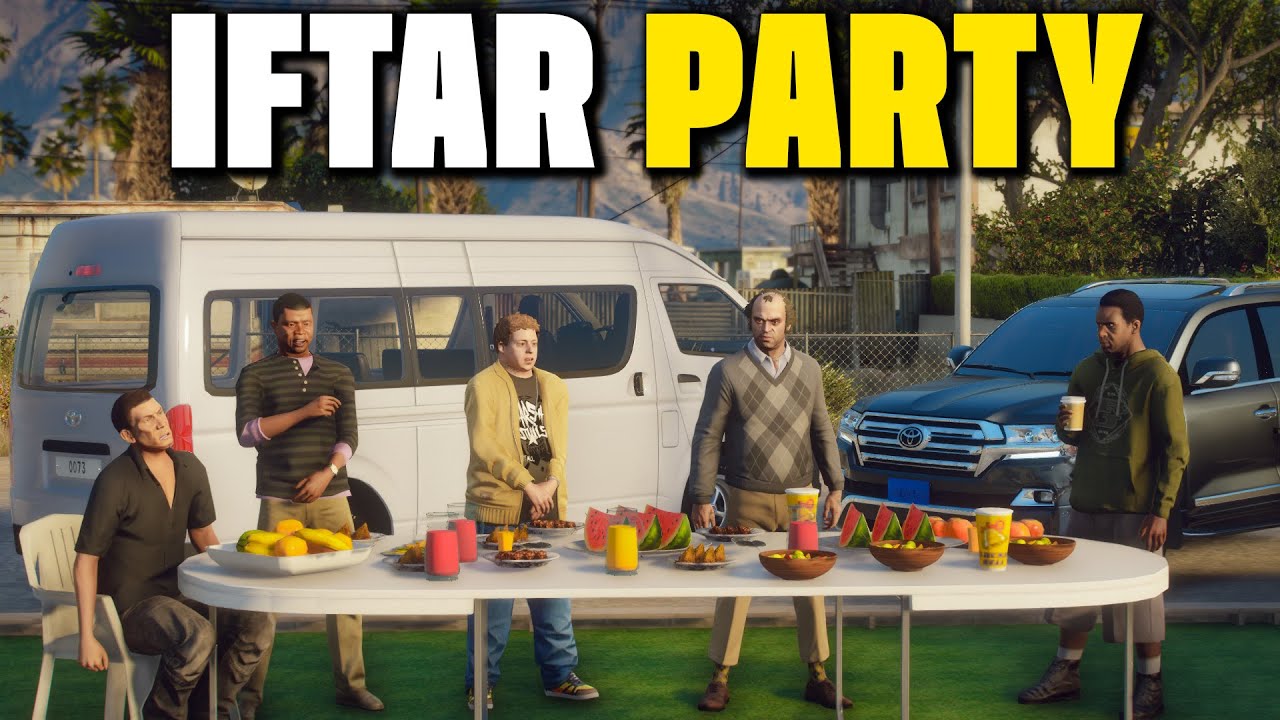 JIMMY AND KALA ENJOY A MEMORABLE IFTAR PARTY IN TRAVER PLACE! | GTA 5 PAKISTAN