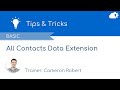 Create an All Contacts Data Extension in Salesforce Marketing Cloud