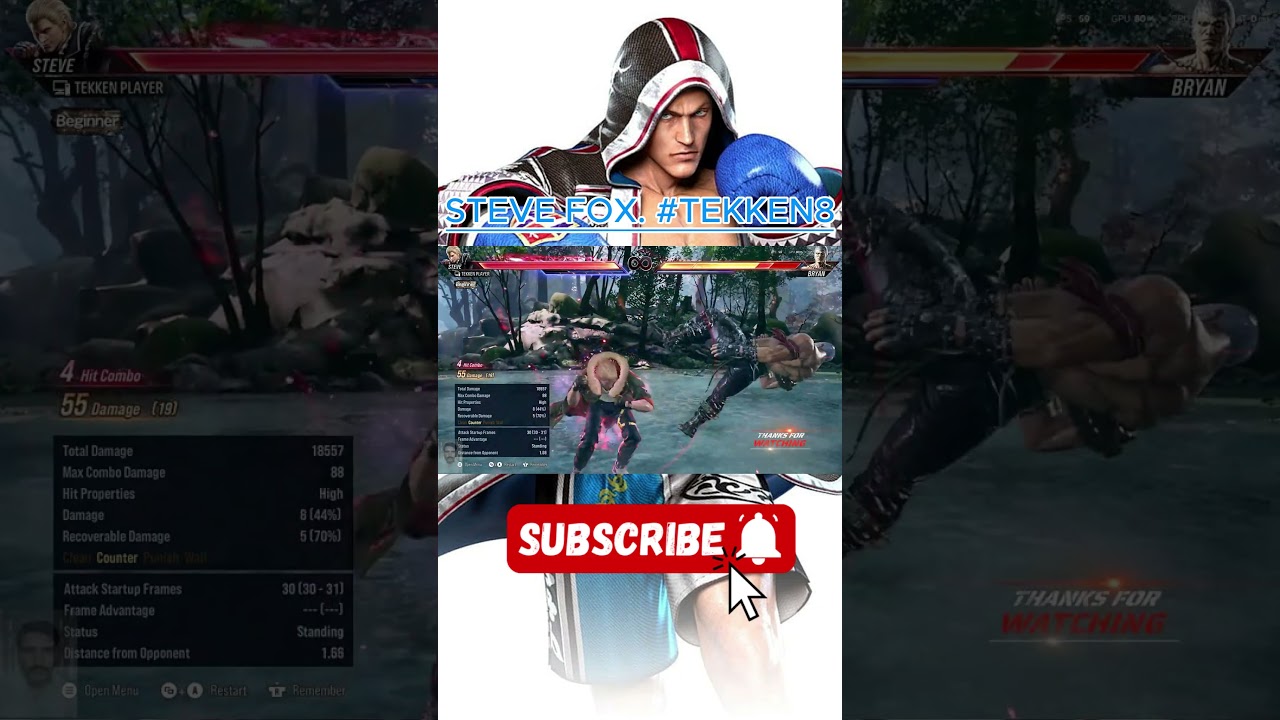 Steve Fox DESTROYS With 10 Hit Combos  Tekken 8 Hype Video 