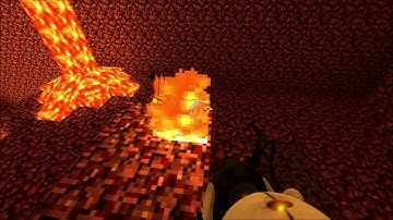 Minecraft in Portal 2 Part 3 The Nether