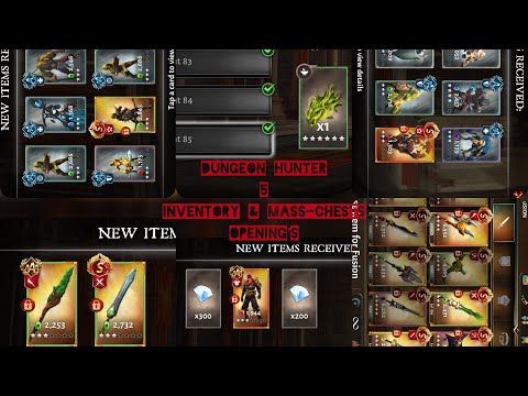 Dungeon Hunter 5 inventory & mass chest opening 2019