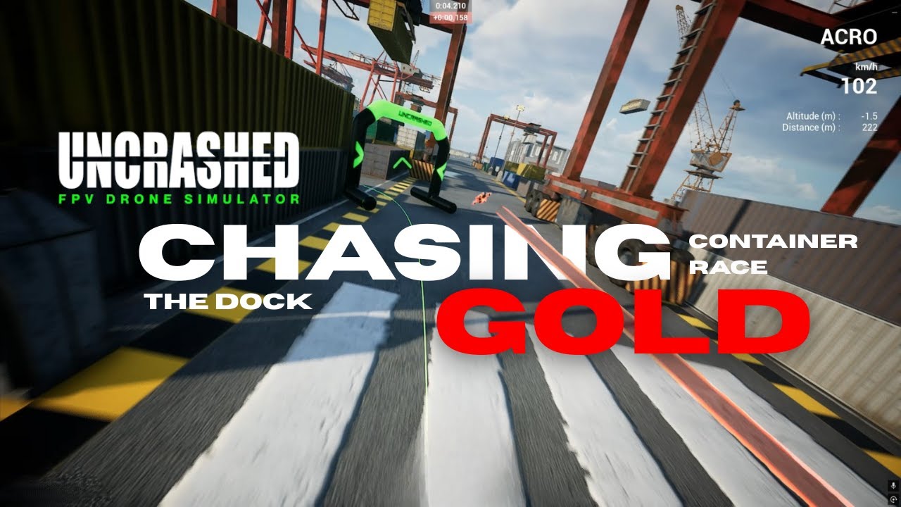Can I Beat GOLD at The Dock? Full Uncrashed FPV Container Race 🏆 - YouTube