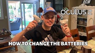 HOW TO CHARGE/CHANGE OCULUS 2 CONTROLLER BATTERIES