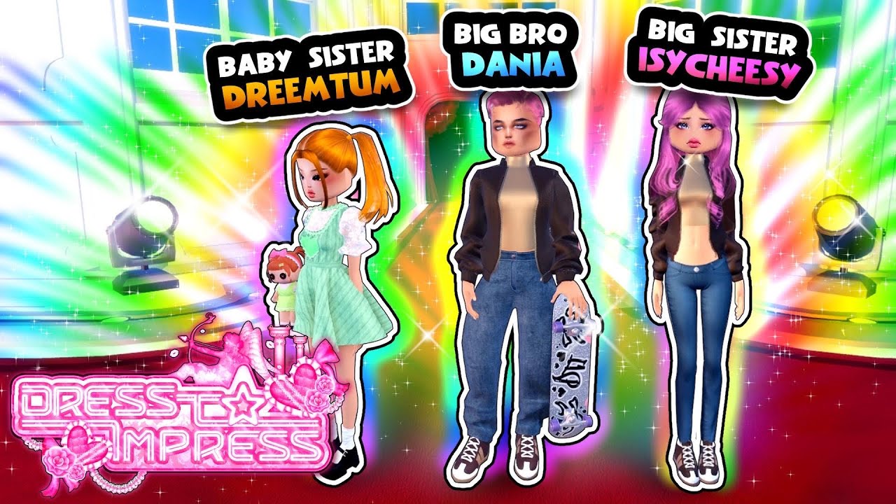 Wir sind GESCHWISTER bei Dress to impress! @IsyCheesy @Dreemtum