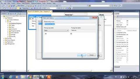 8- شرح إنشاء الجداول وإنشاء العلاقات على برنامج Sql Server